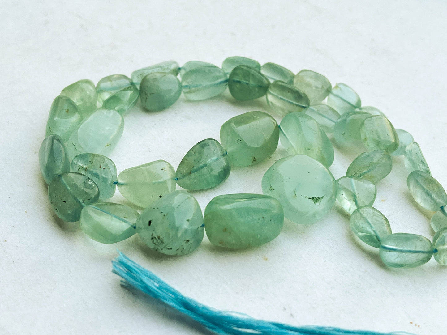 Natural Aquamarine (No Heat, No Treat) Smooth Nuggets Shape Beads Beadsforyourjewelry
