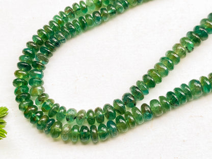 Natural Zambian Emerald Rondelle Shape Beads Beadsforyourjewelry