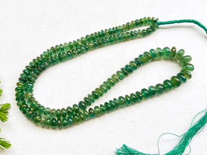 Natural Zambian Emerald Rondelle Shape Beads Beadsforyourjewelry