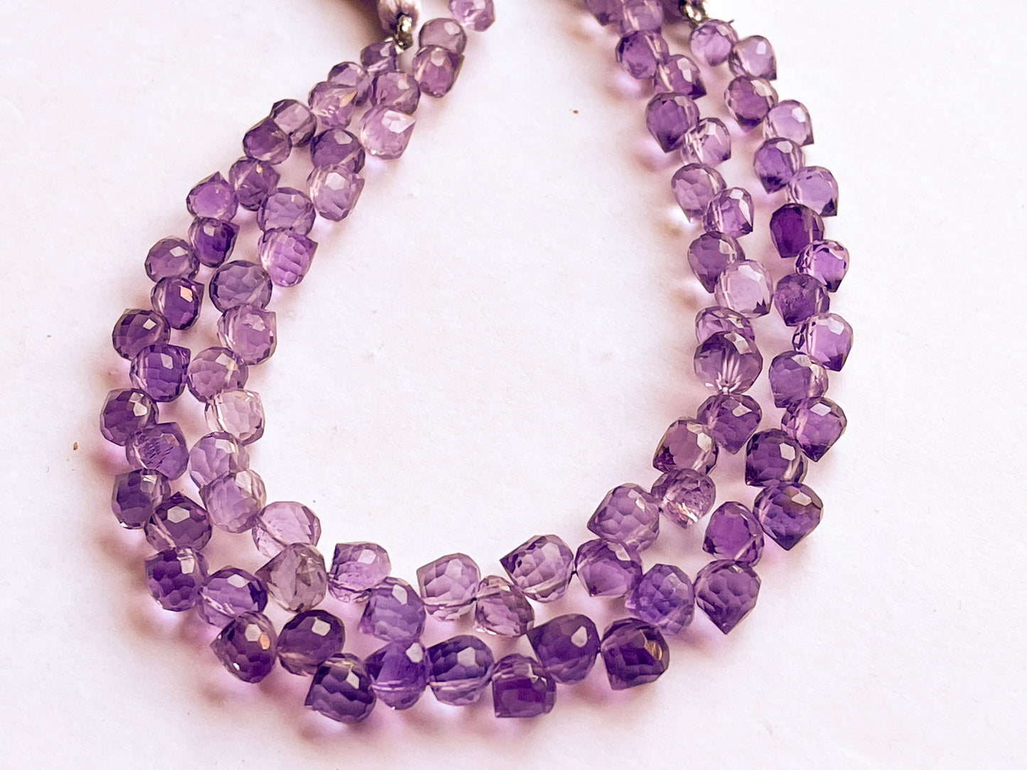 Pink Amethyst Flower Bud Drops Beadsforyourjewelry