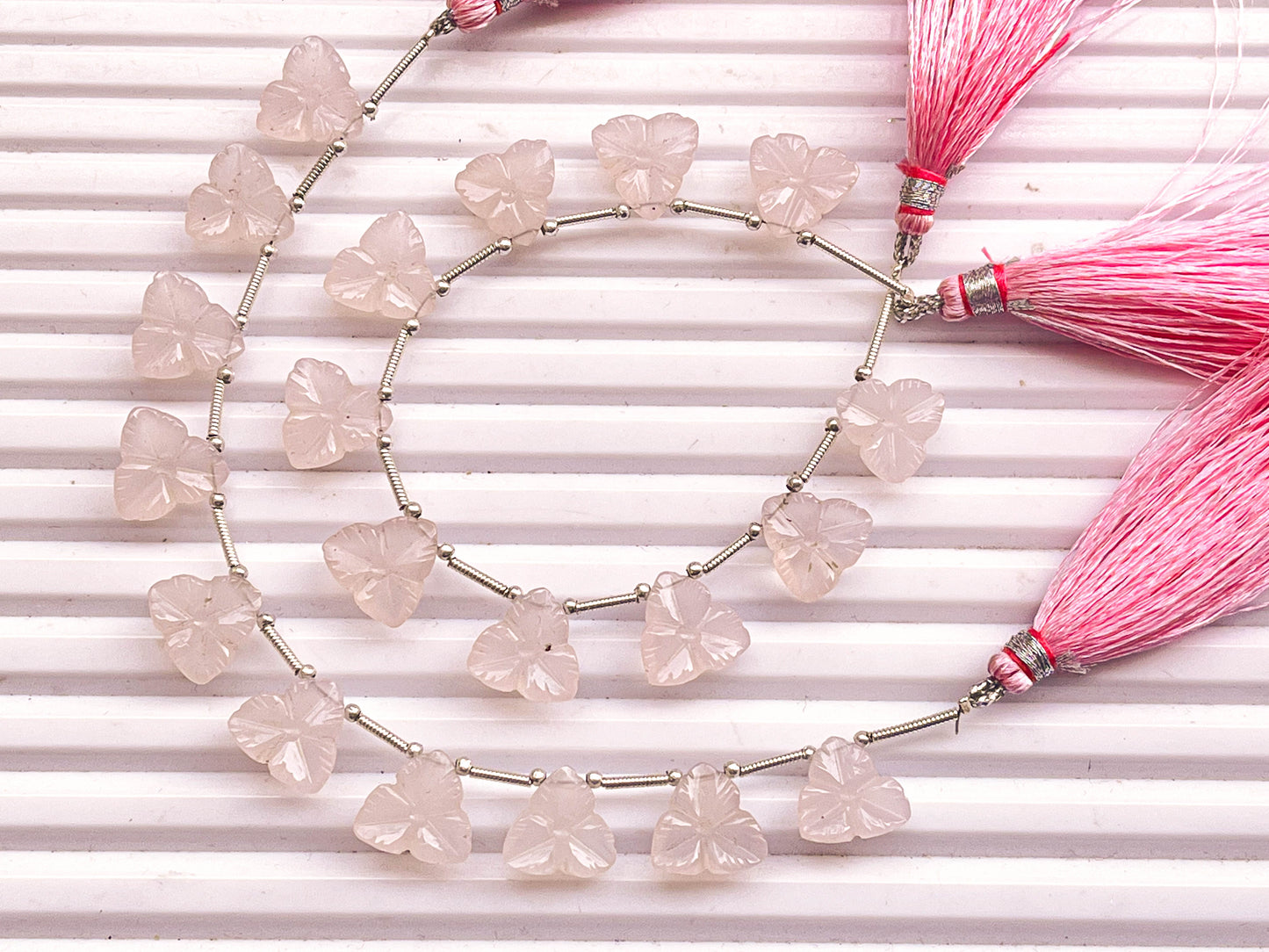 Pink Onyx Flower Carving Beads | 10 Pieces, 11x11mm Beadsforyourjewelry