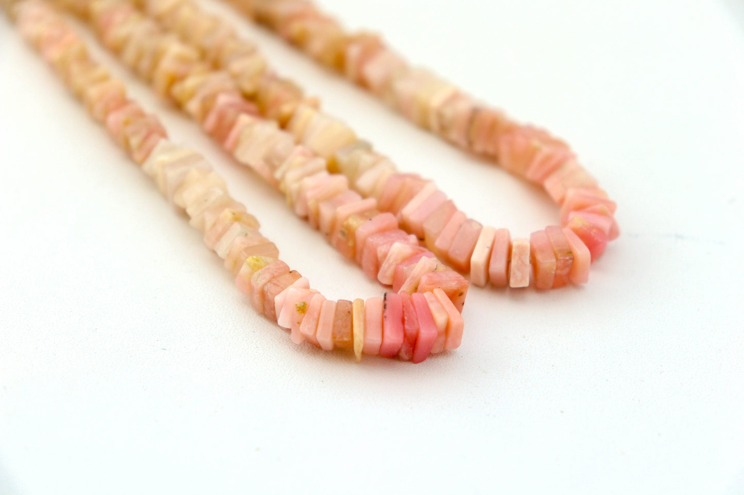 Pink Opal Beads Smooth Square shape Heishi beads, 6mm, Pink opal beads, Opal Gemstone beads for Jewelry making 16 inch long Beadsforyourjewelry