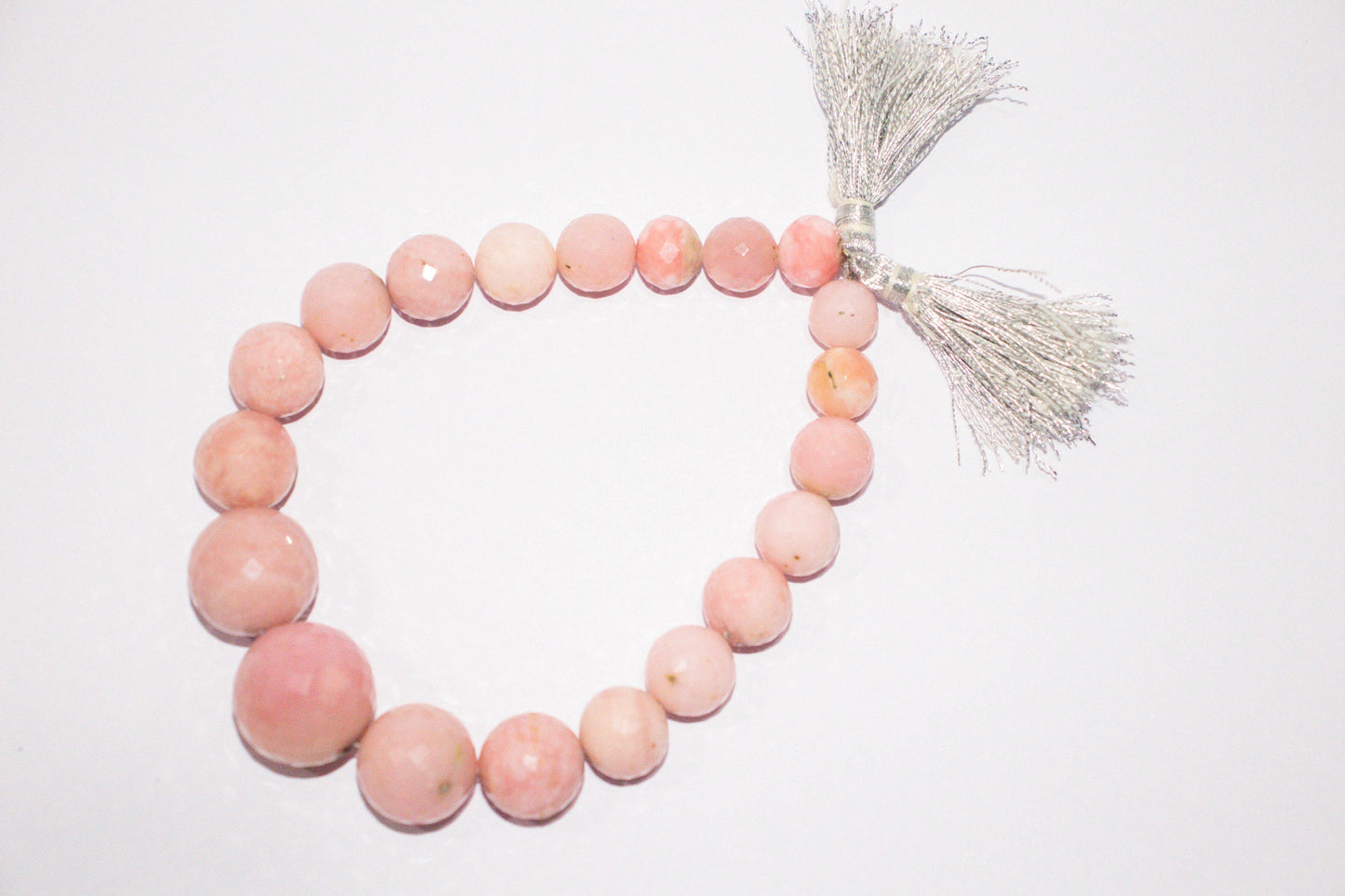 Pink Opal Round faceted beads | Full Strand 20 Pieces | 8-18 mm | 9 inch long | Pink Opal beads | Pink opal faceted beads | Gemstone Beadsforyourjewelry