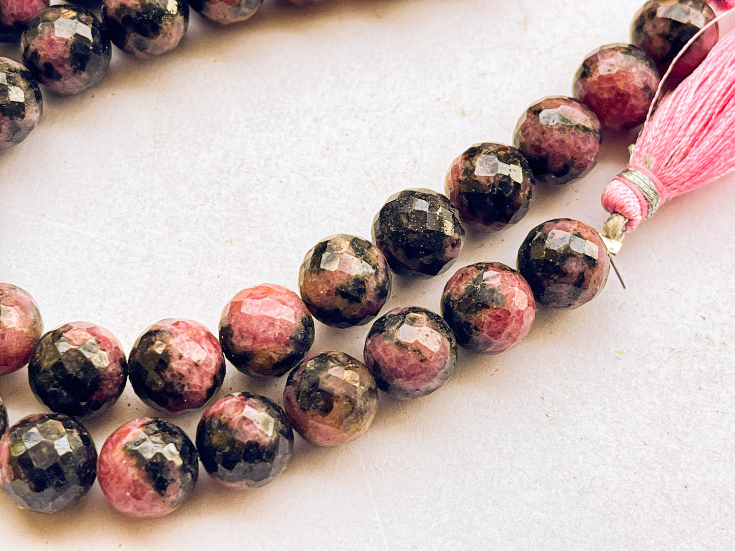 Rhodonite Faceted Spherical Beads Beadsforyourjewelry