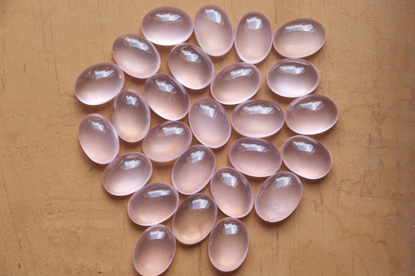 Rose Quartz Cabochon gemstone Oval Shape Hand Polished Rose Quartz Loose Gemstone, Rose Quartz for jewelry Size 15x20 mm Beadsforyourjewelry