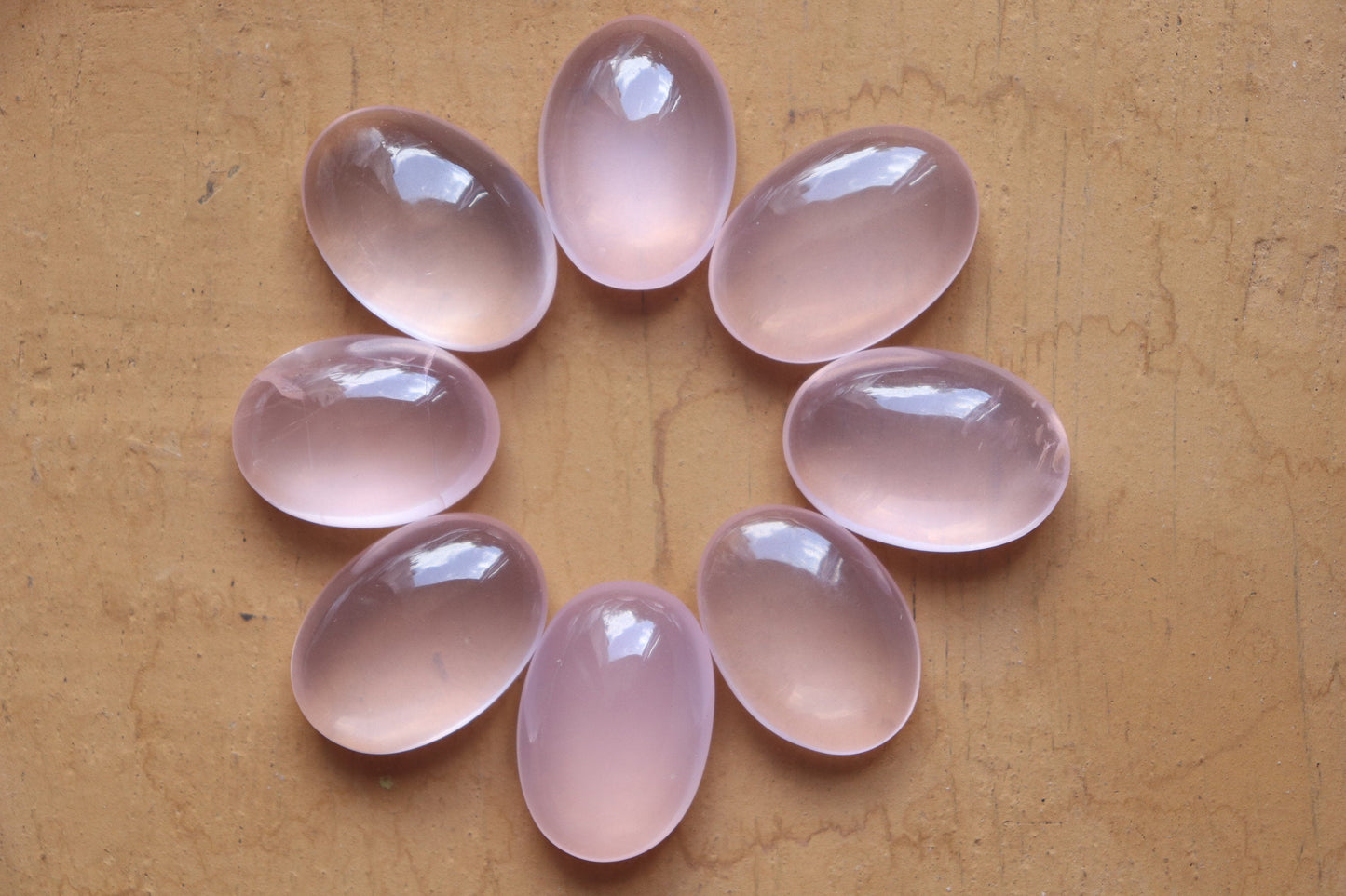 Rose Quartz Cabochon gemstone Oval Shape Hand Polished Rose Quartz Loose Gemstone, Rose Quartz for jewelry Size 18x26 mm Beadsforyourjewelry