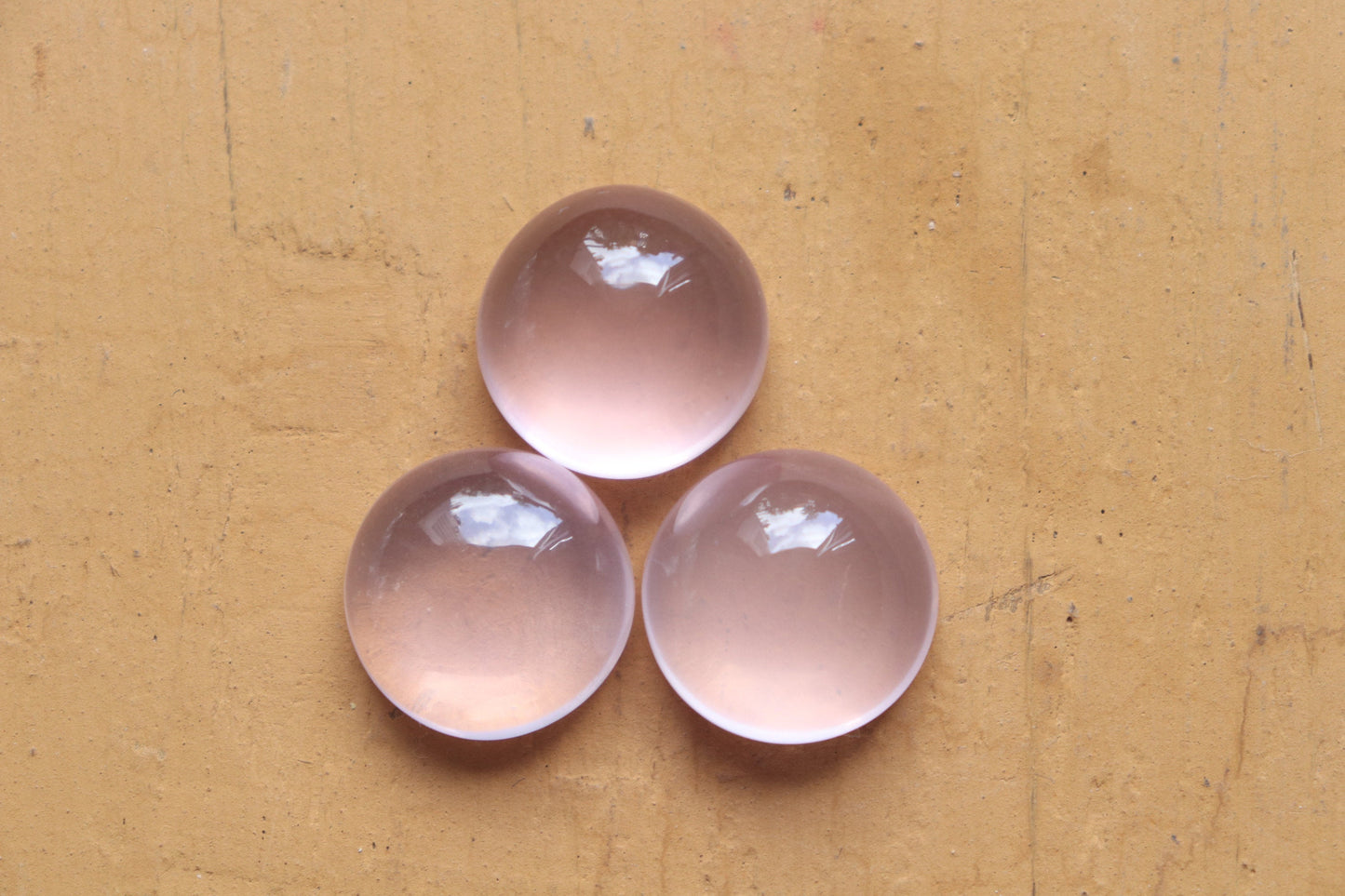 Rose Quartz Cabochon gemstone Round Shape Hand Polished Rose Quartz Loose Gemstone, Rose Quartz for jewelry Size 18x18 mm Beadsforyourjewelry