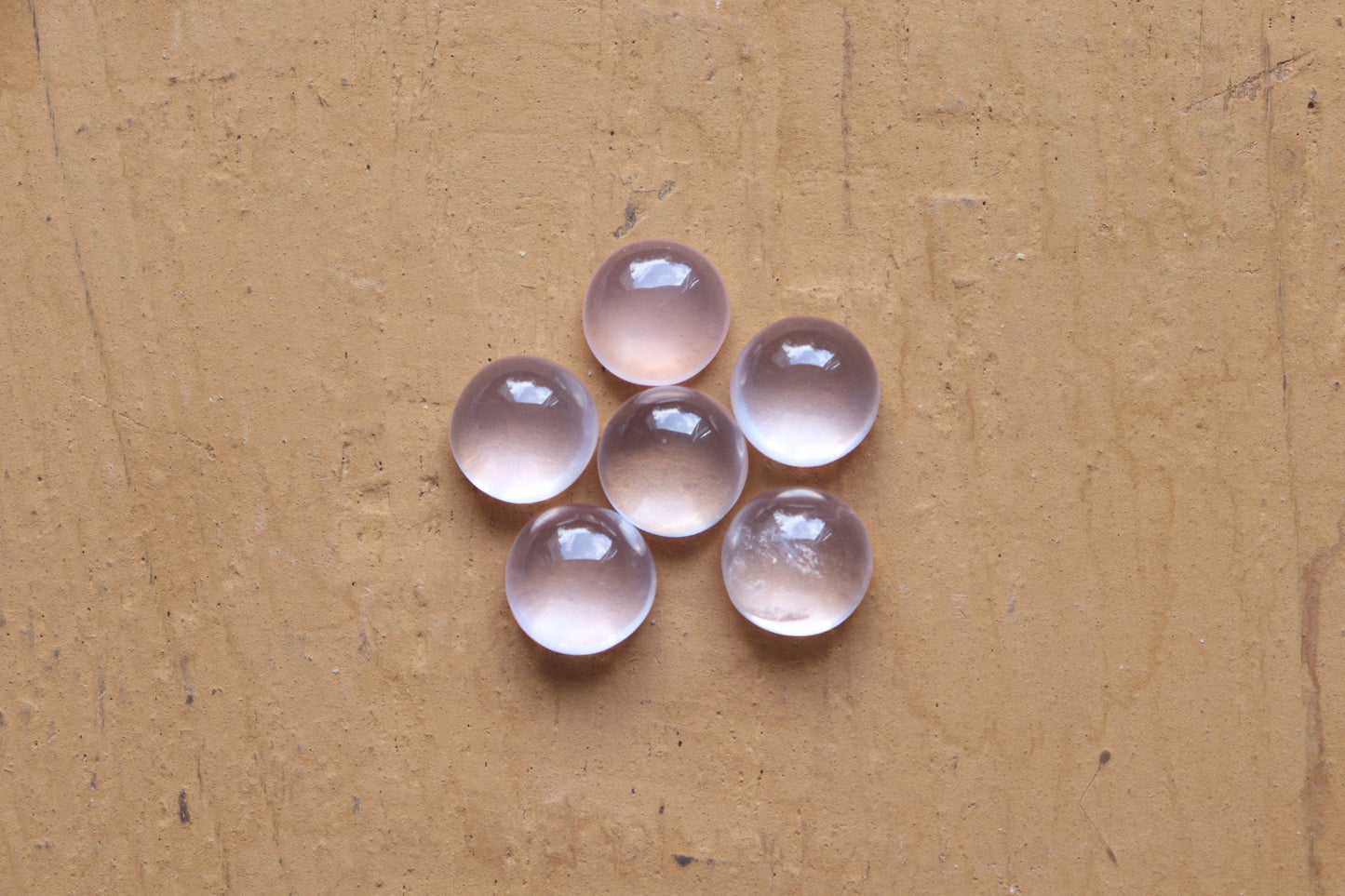 Rose Quartz Cabochon gemstone Round Shape Hand Polished Rose Quartz Loose Gemstone, Rose Quartz for jewelry Size 9x9 mm Beadsforyourjewelry