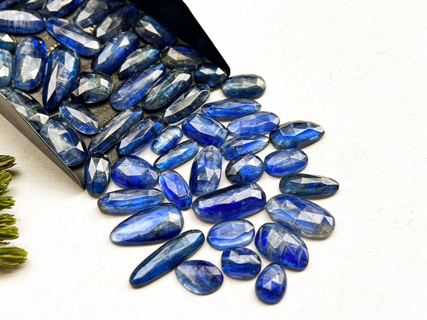 Royal Blue Kyanite mix shape rose cut gemstone Beadsforyourjewelry