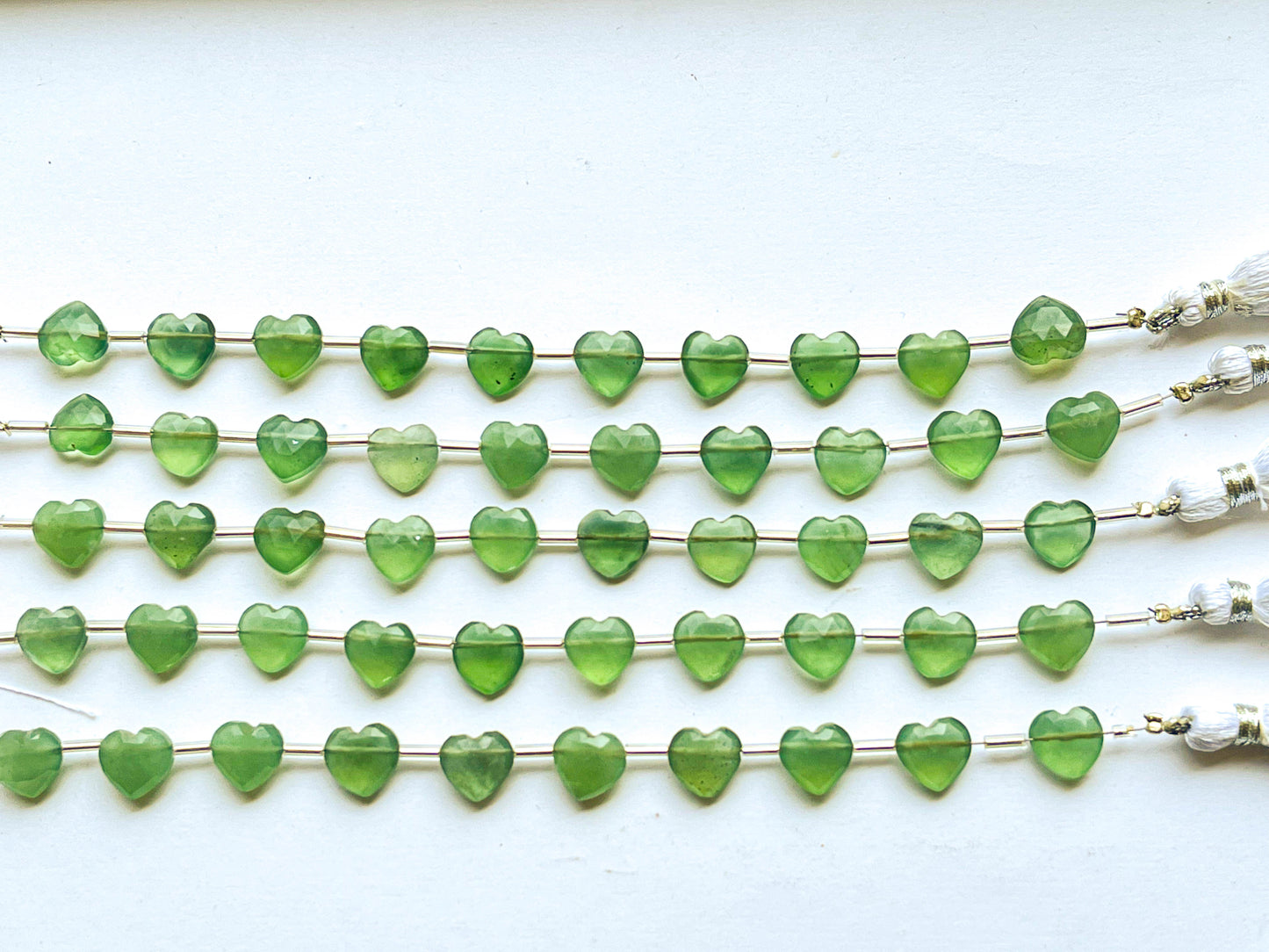 Serpentine Heart Shape Faceted Side Drill Briolette Beads Beadsforyourjewelry