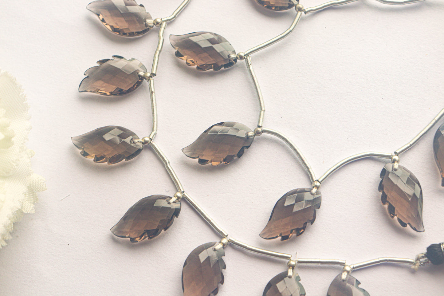 Smoky Quartz Beads Faceted Wings Shape Beadsforyourjewelry