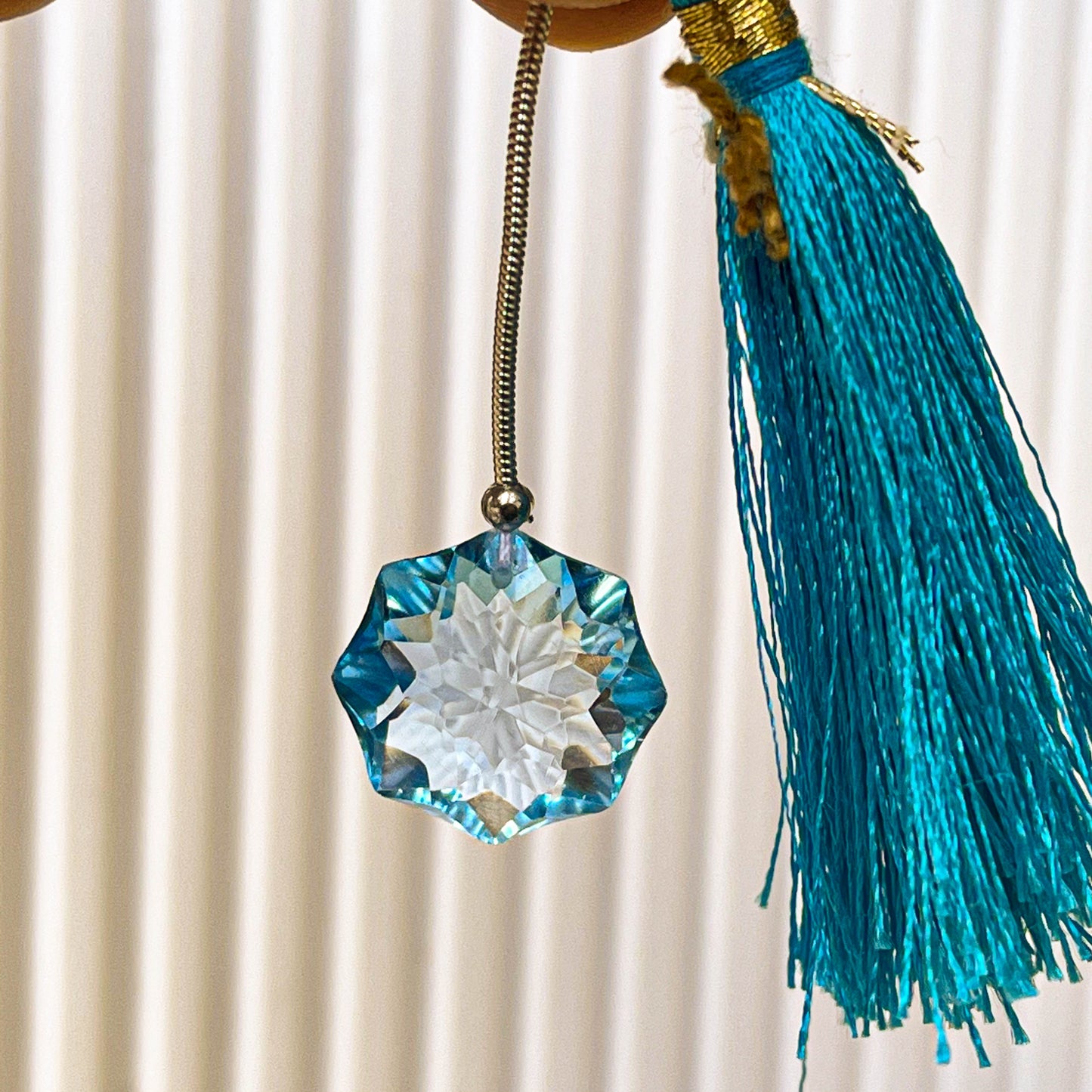 Swiss Blue Topaz Rosette Concave Cut beads Beadsforyourjewelry