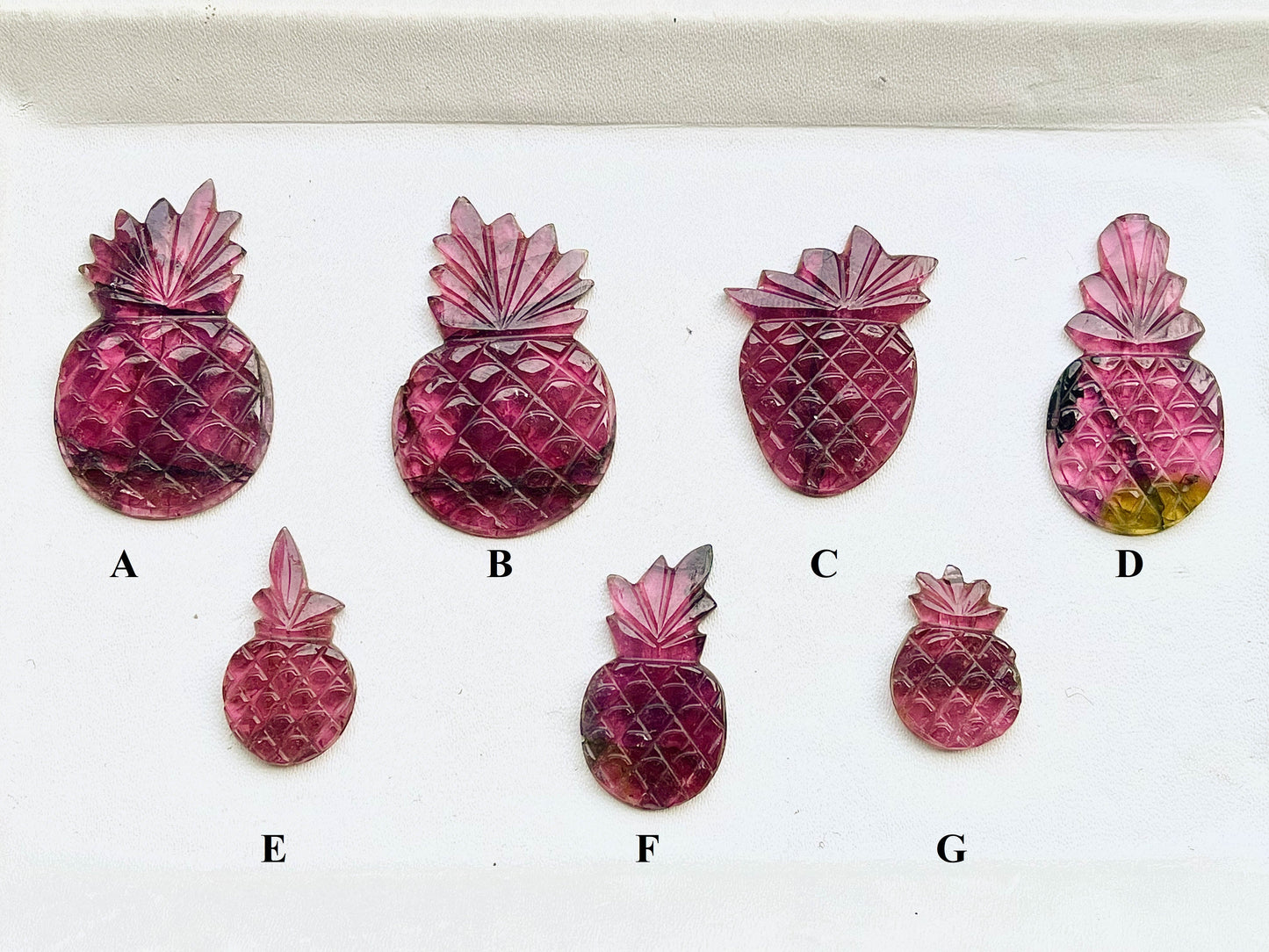Tourmaline Carvings Set 3 Beadsforyourjewelry