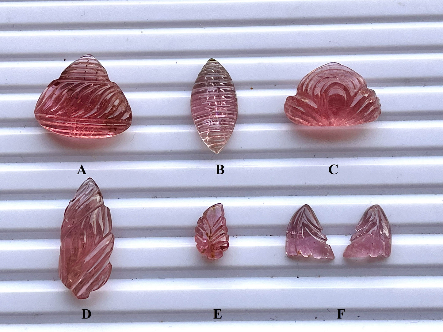 Tourmaline Carvings Set 33 Beadsforyourjewelry