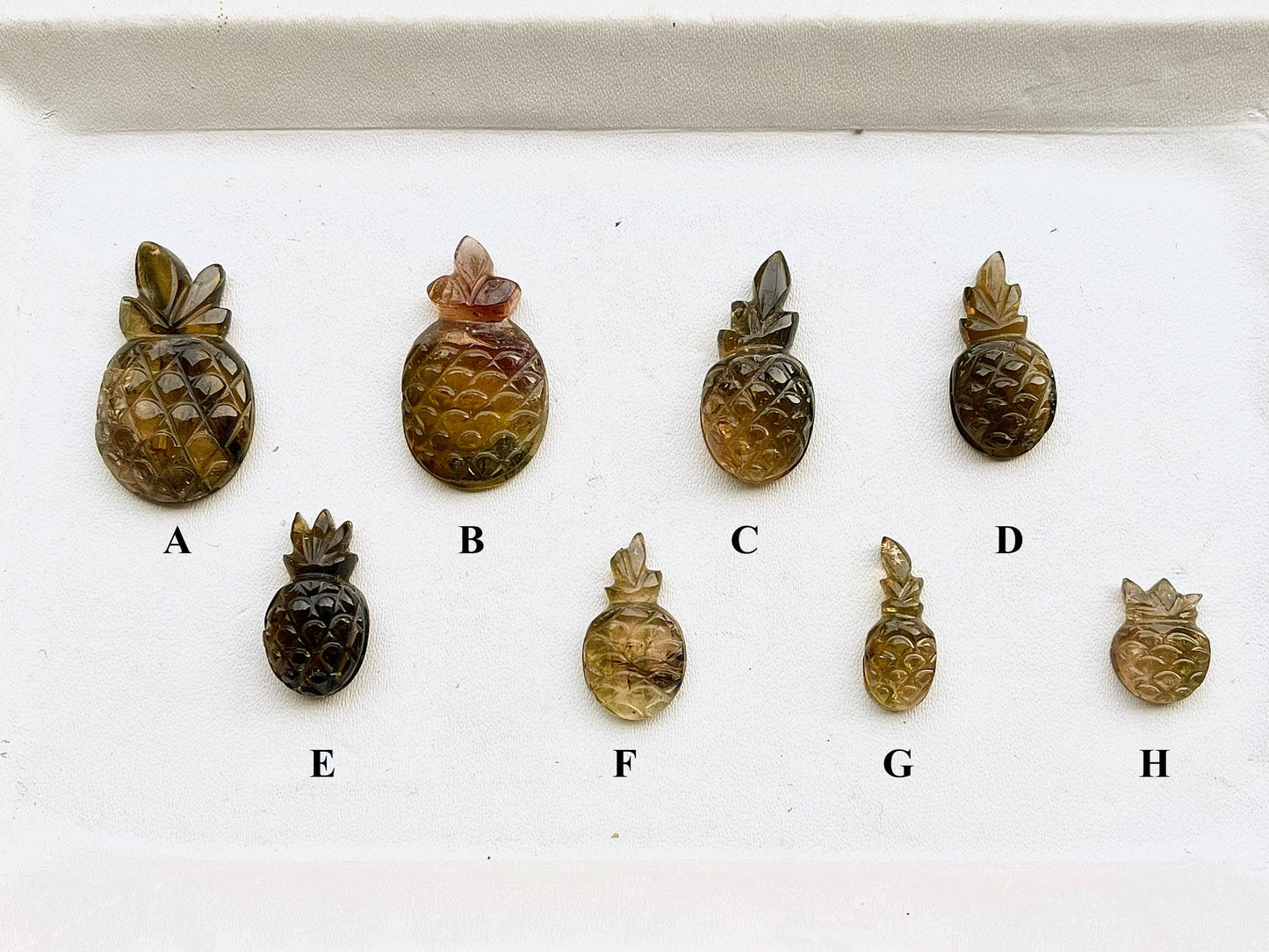 Tourmaline Carvings Set 5 Beadsforyourjewelry