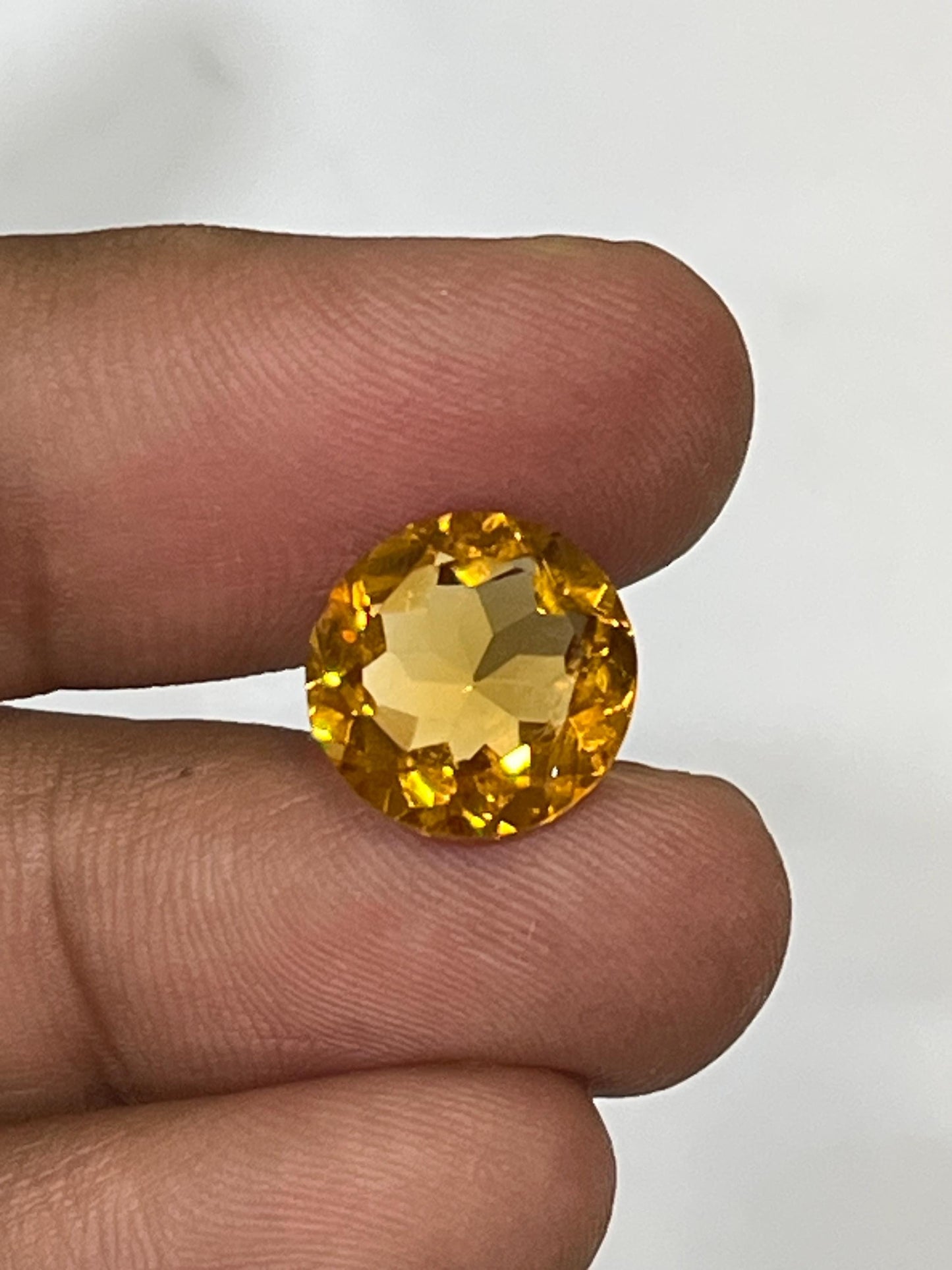 Citrine 12mm Round Cut