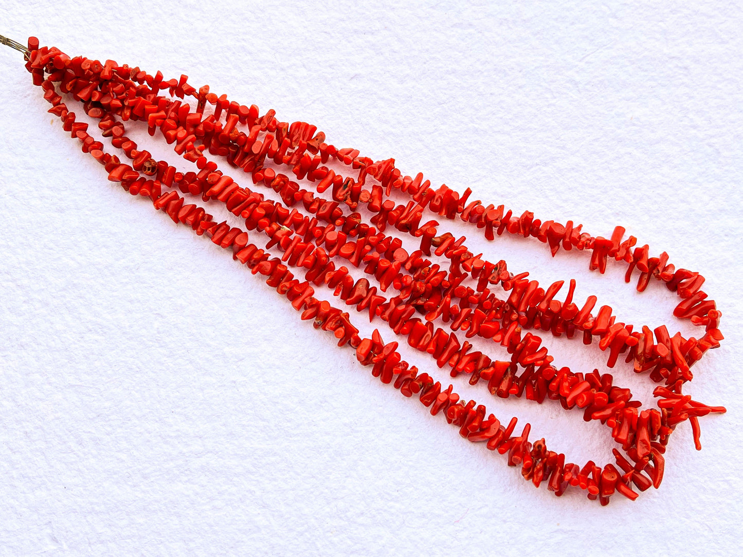 Natural Italian Coral Uneven Shape Beads