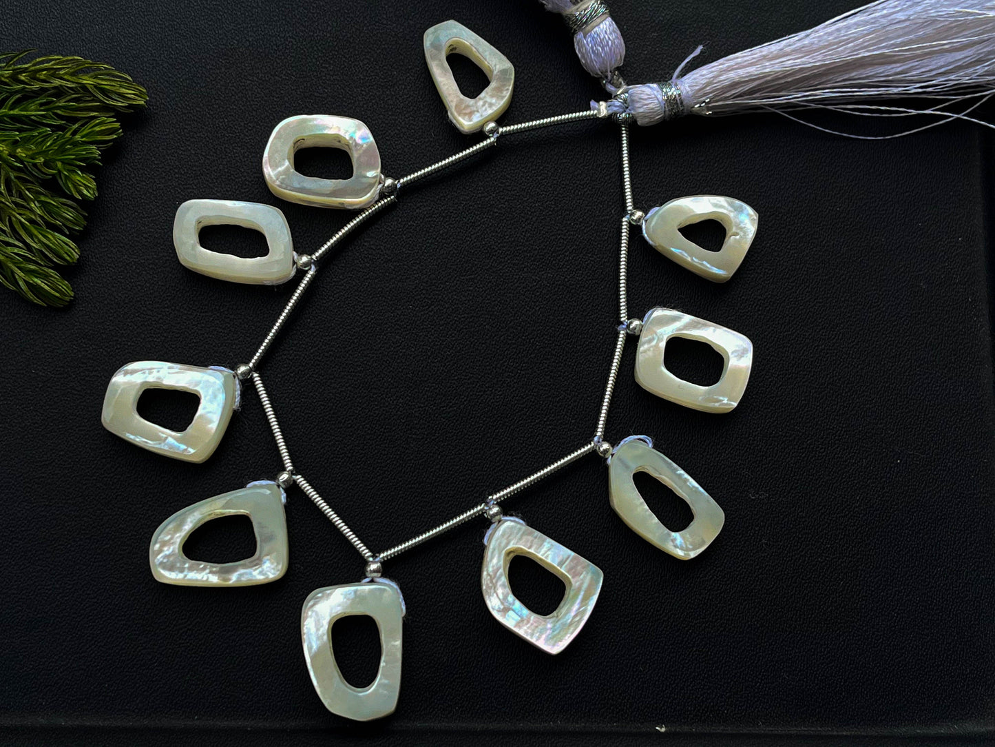 New! Mother of Pearl Carved uneven hoop shape beads, Excellent quality Natural mother of pearl, mother of pearl carving beads