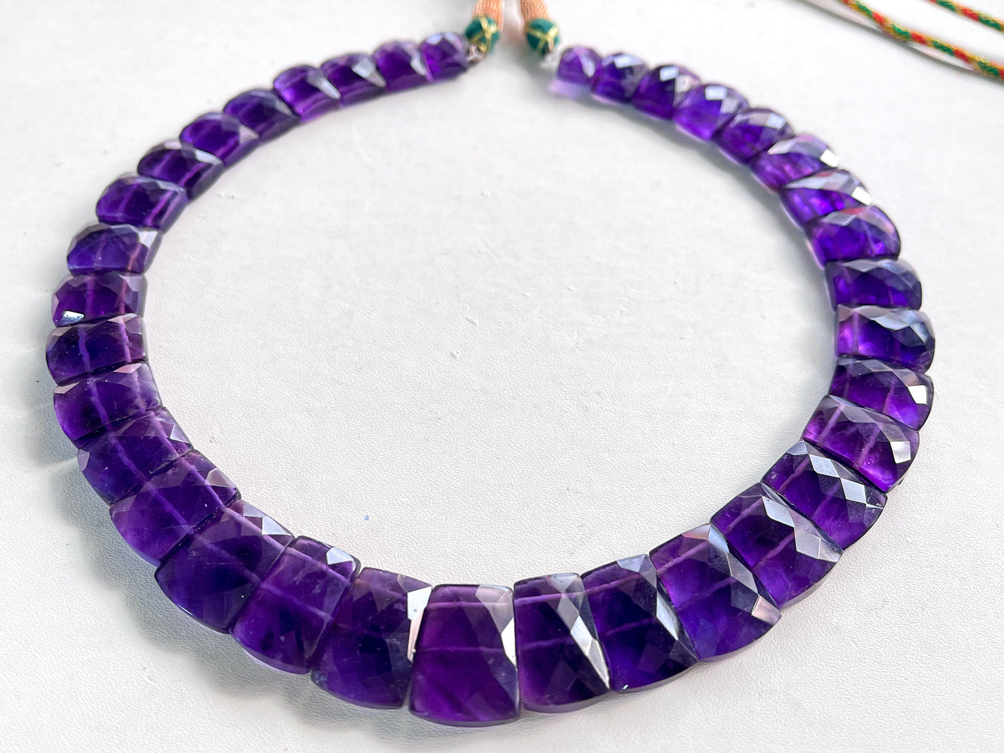 Amethyst Bib Necklace, Cleopatra Egyptian Necklace, Fancy Beach Jewelry, Amethyst Choker, Handmade Length Adjustable Amethyst Necklace