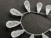 10 Pieces Natural Crystal Carved Frosted Drops Beadsforyourjewelry