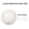 Load image into Gallery viewer, 10mm Crystal White (001 650) Genuine Swarovski 5810 Pearls Round Beads jewelry making Beadsforyourjewelry
