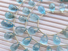 Load image into Gallery viewer, 11 Pieces Blue Topaz Faceted Drops, Natural Blue Topaz Drops Beadsforyourjewelry