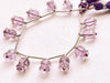 12 Pieces Pink Amethyst flower carving Lily of the valley shape beads Beadsforyourjewelry