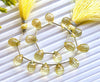 15 Pieces Lemon Quartz Step Cut TearDrops Beadsforyourjewelry