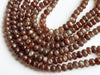 16 Inch Chocolate Moonstone Smooth Rondelle Beads, Chocolate Moonstone Beads, Chocolate Moonstone Rondelle Beads Beadsforyourjewelry