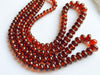16 Inch Hessonite Smooth Rondelle Beads, Hessonite Beads, Hessonite Rondelle Beads, Hessonite Beads Beadsforyourjewelry