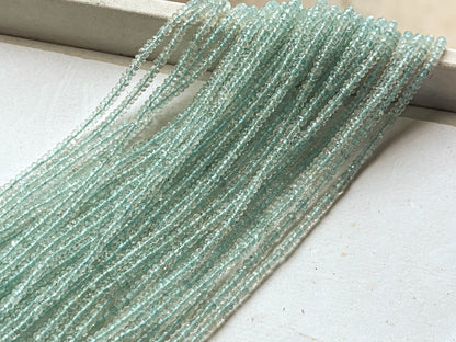 2.75mm Aquamarine Micro Faceted Beads Beadsforyourjewelry