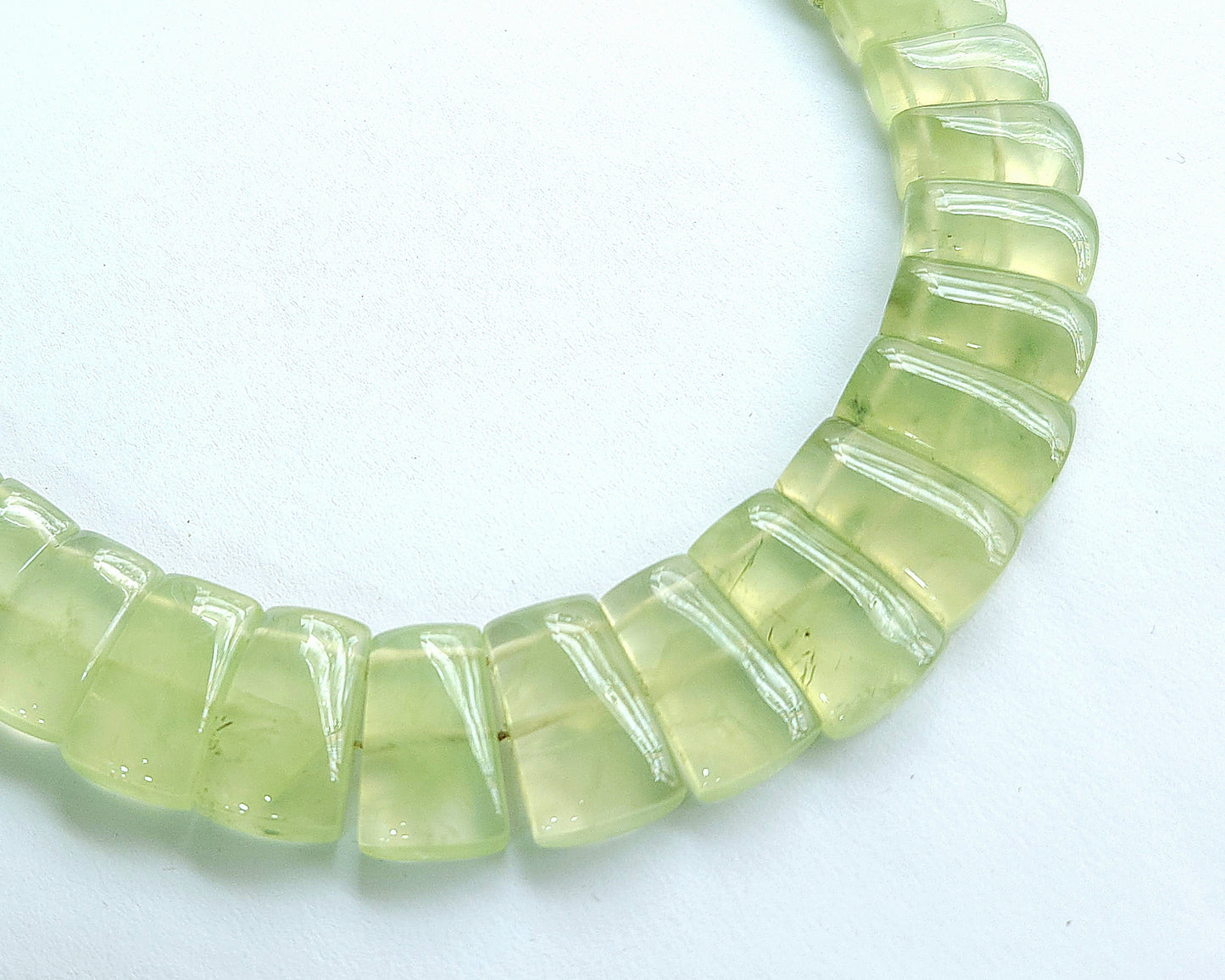 Natural Prehnite Bib Necklace / Choker