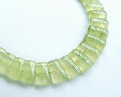 Natural Prehnite Bib Necklace / Choker