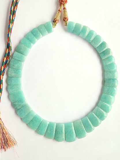 Natural Amazonite Bib Necklace / Choker