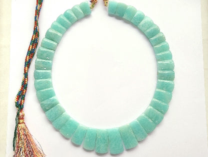 Natural Amazonite Bib Necklace / Choker