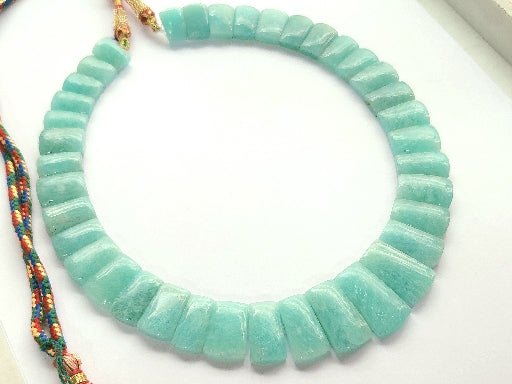Natural Amazonite Bib Necklace / Choker