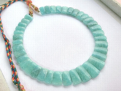 Natural Amazonite Bib Necklace / Choker