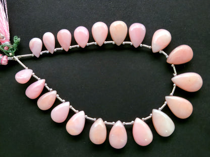 Natural  Pink Opal Smooth Pear Shape Briolette