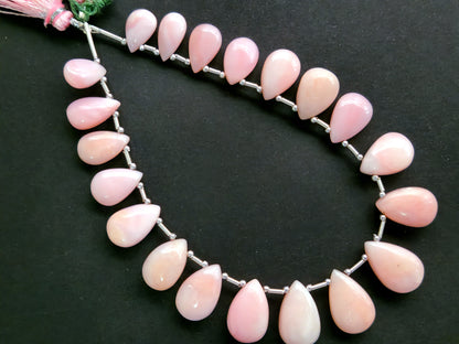 Natural  Pink Opal Smooth Pear Shape Briolette