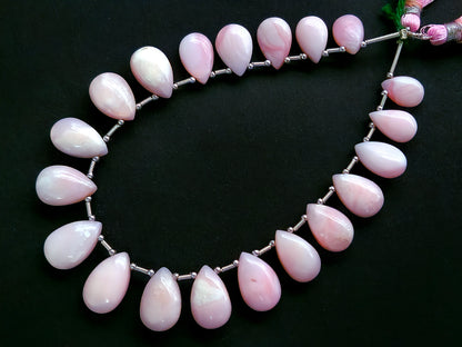Natural Pink Opal Smooth Pear Shape Briolette