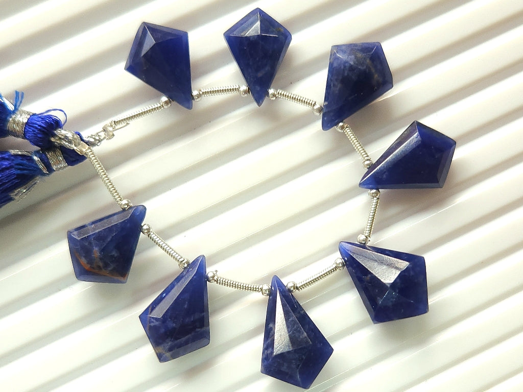 Natural Sodalite Fancy Kite shape Faceted beads