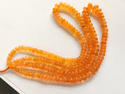 Carnelian Smooth Rondelle Beads