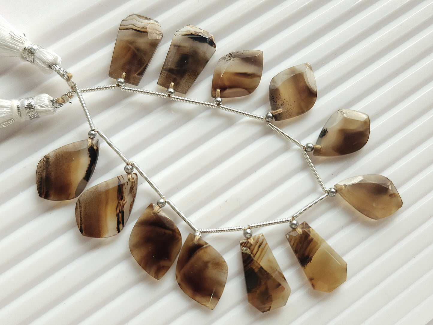 Natural Montana Agate Gemstone Fancy Crown Cut Pairs