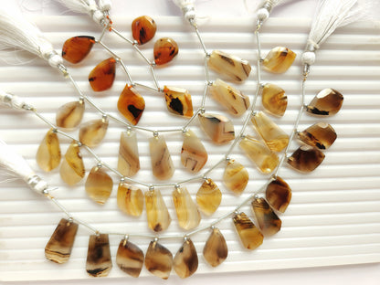 Natural Montana Agate Gemstone Fancy Crown Cut Pairs