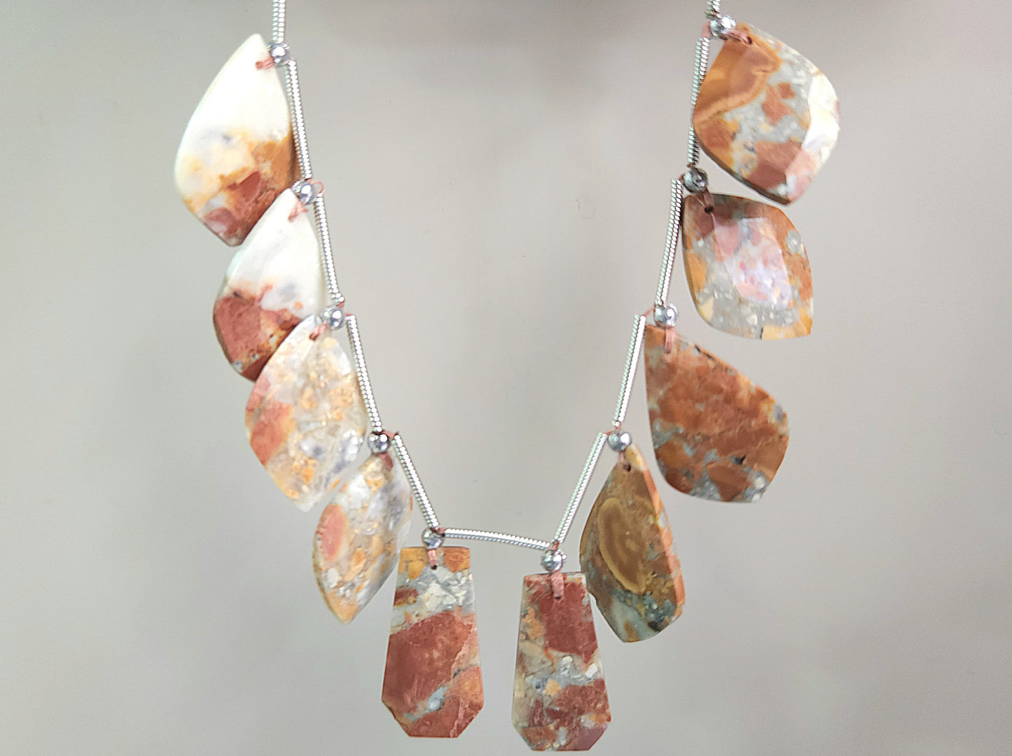 Natural Maligano Jasper Gemstone Fancy Crown Cut Pairs