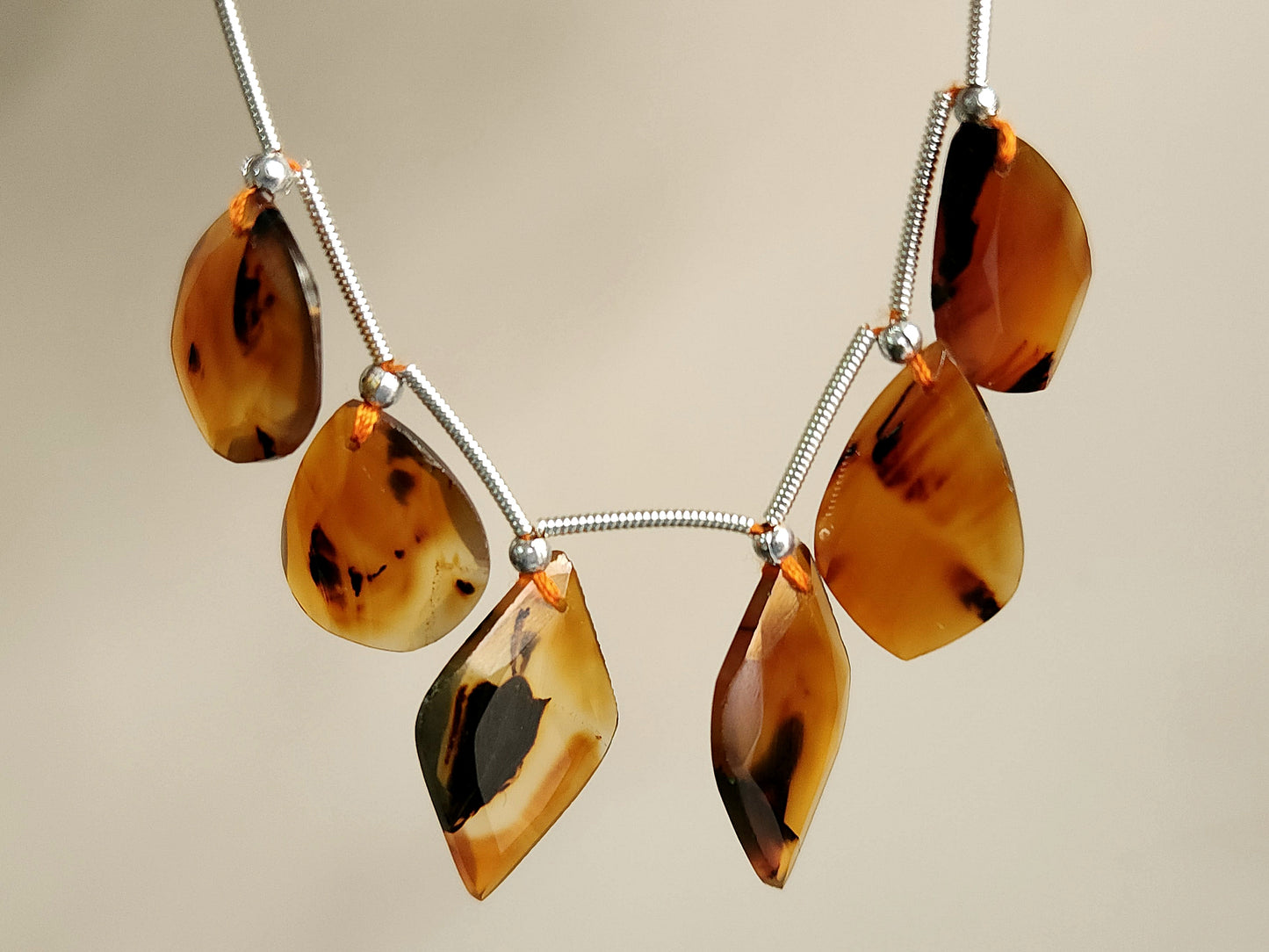 Natural Montana Agate Gemstone Fancy Crown Cut Pairs