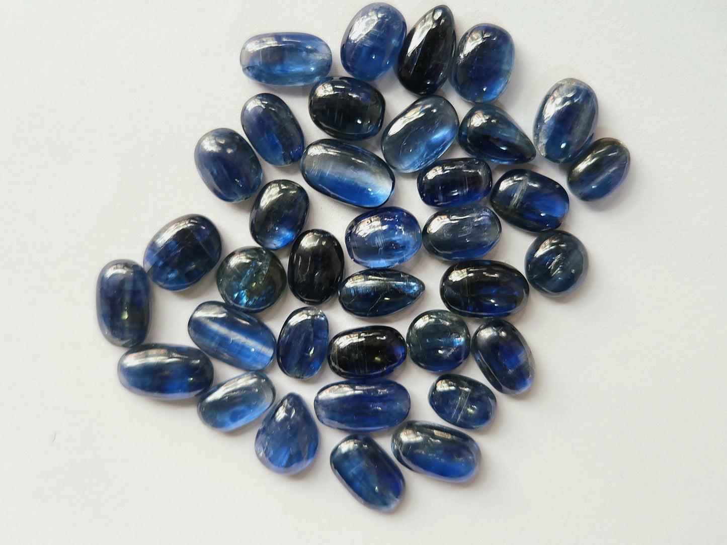 Natural Blue Kyanite Gemstone Cabochon Mix Lot