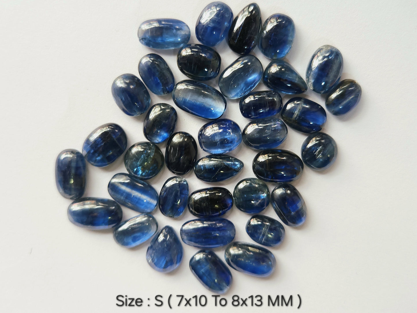 Natural Blue Kyanite Gemstone Cabochon Mix Lot