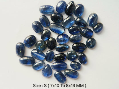 Natural Blue Kyanite Gemstone Cabochon Mix Lot