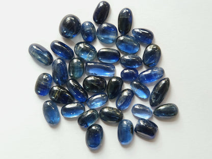 Natural Blue Kyanite Gemstone Cabochon Mix Lot
